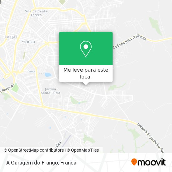 A Garagem do Frango mapa