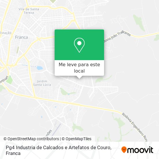Pg4 Industria de Calcados e Artefatos de Couro mapa