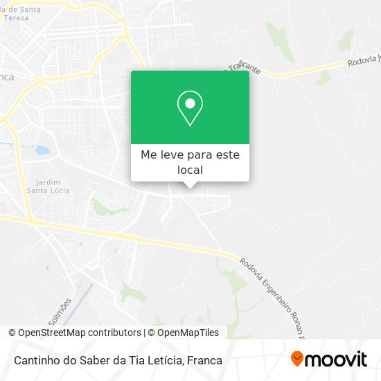 Cantinho do Saber da Tia Letícia mapa