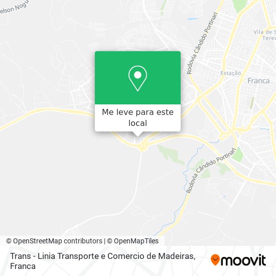 Trans - Linia Transporte e Comercio de Madeiras mapa