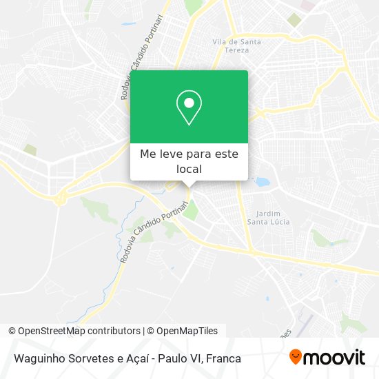Waguinho Sorvetes e Açaí - Paulo VI mapa