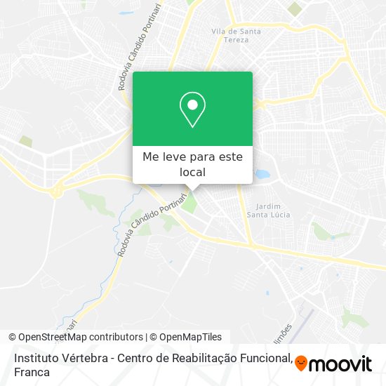 Instituto Vértebra - Centro de Reabilitação Funcional mapa