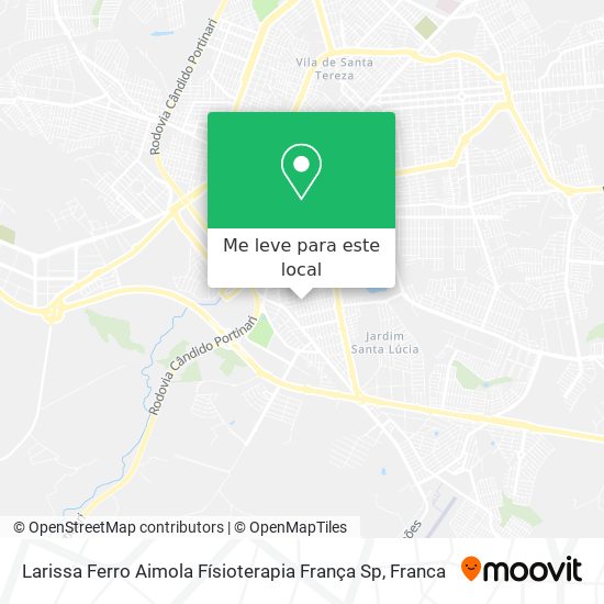 Larissa Ferro Aimola Físioterapia França Sp mapa