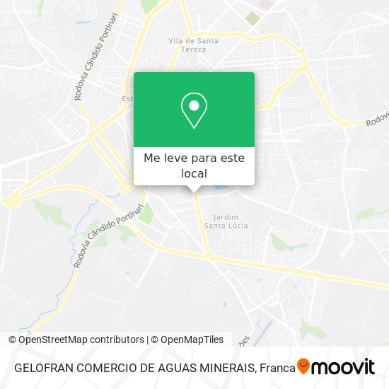 GELOFRAN COMERCIO DE AGUAS MINERAIS mapa