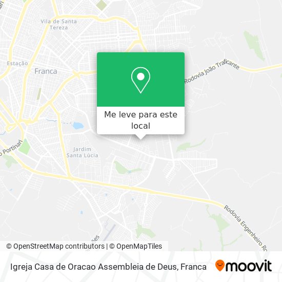 Igreja Casa de Oracao Assembleia de Deus mapa