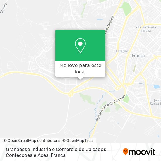 Granpasso Industria e Comercio de Calcados Confeccoes e Aces mapa