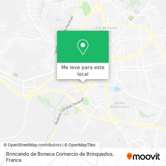 Brincando de Boneca Comercio de Brinquedos mapa