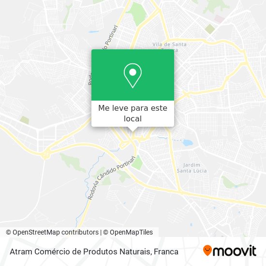 Atram Comércio de Produtos Naturais mapa