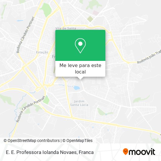 E. E. Professora Iolanda Novaes mapa