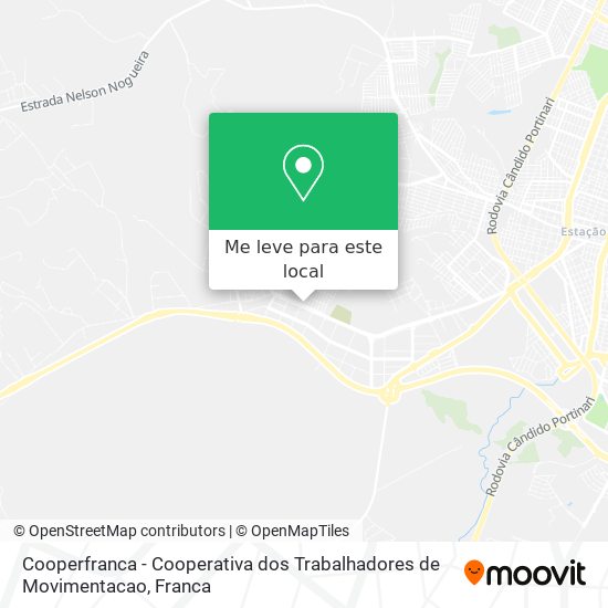Cooperfranca - Cooperativa dos Trabalhadores de Movimentacao mapa