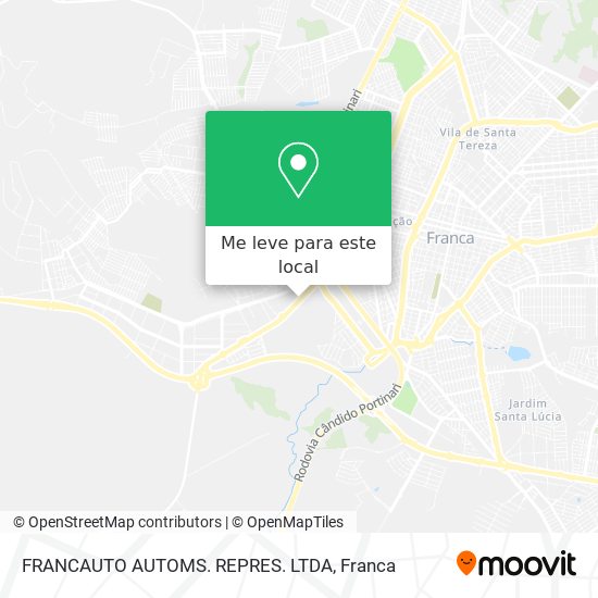 FRANCAUTO AUTOMS. REPRES. LTDA mapa