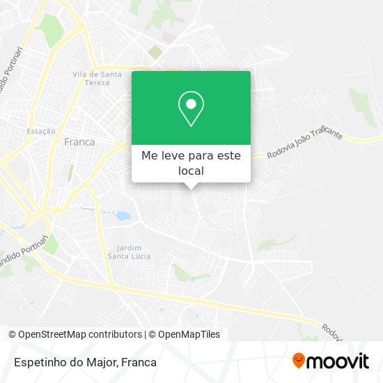 Espetinho do Major mapa