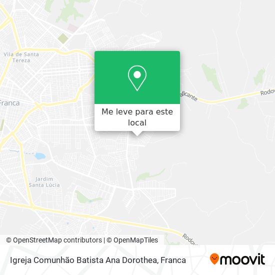 Igreja Comunhão Batista Ana Dorothea mapa