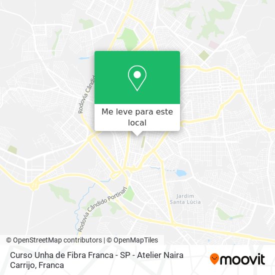 Curso Unha de Fibra Franca - SP - Atelier Naira Carrijo mapa