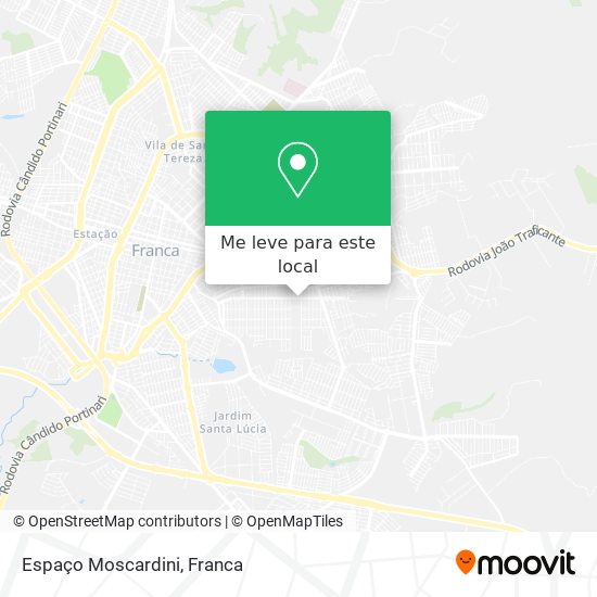 Espaço Moscardini mapa