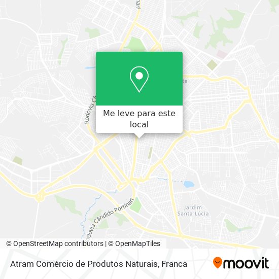 Atram Comércio de Produtos Naturais mapa
