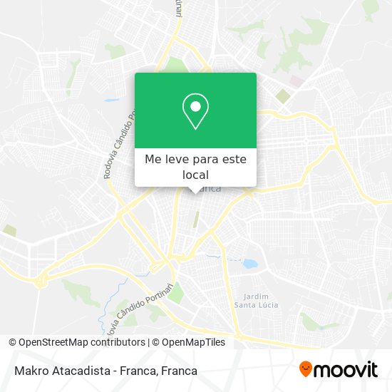 Makro Atacadista - Franca mapa