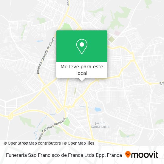Funeraria Sao Francisco de Franca Ltda Epp mapa