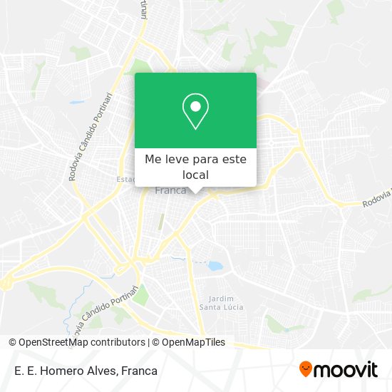 E. E. Homero Alves mapa