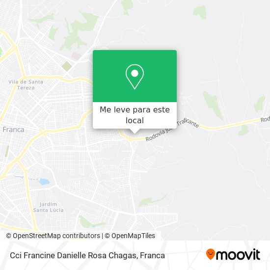 Cci Francine Danielle Rosa Chagas mapa