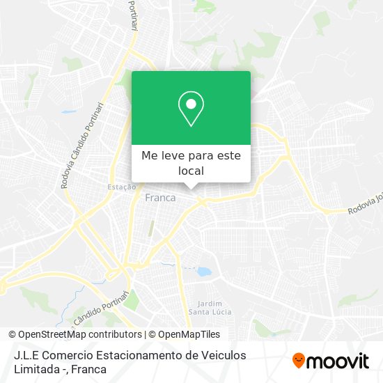 J.L.E Comercio Estacionamento de Veiculos Limitada - mapa
