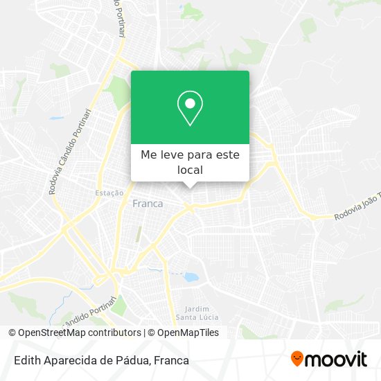Edith Aparecida de Pádua mapa