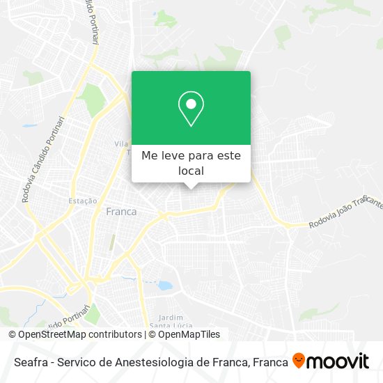 Seafra - Servico de Anestesiologia de Franca mapa
