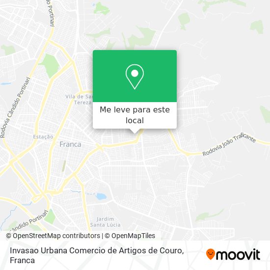 Invasao Urbana Comercio de Artigos de Couro mapa