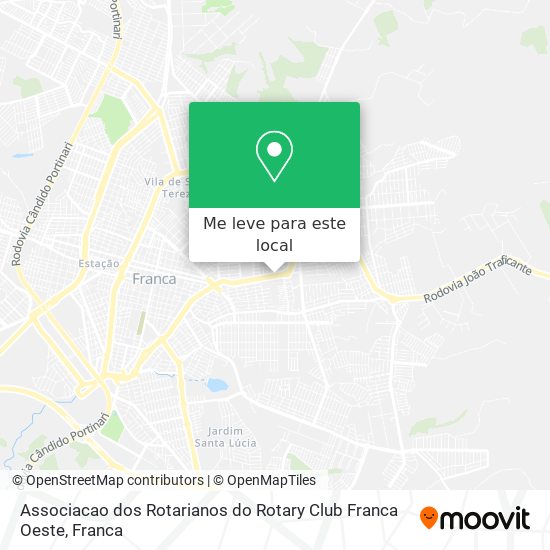 Associacao dos Rotarianos do Rotary Club Franca Oeste mapa