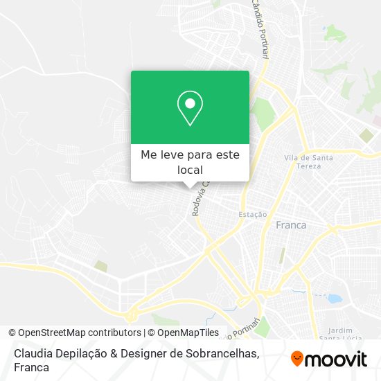 Claudia Depilação & Designer de Sobrancelhas mapa