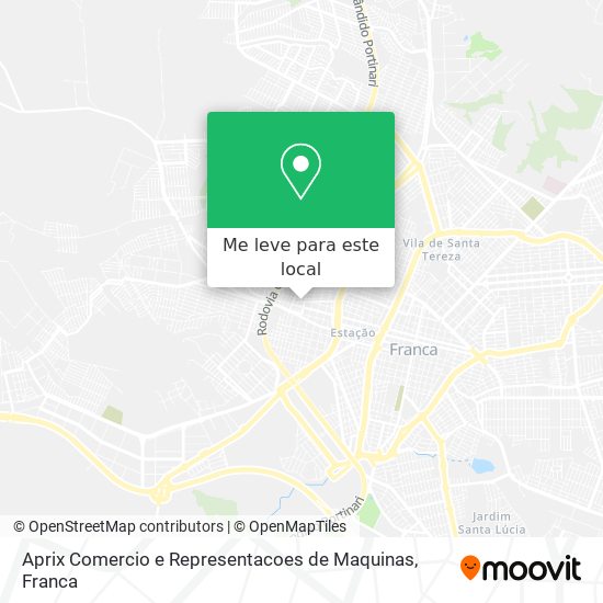 Aprix Comercio e Representacoes de Maquinas mapa