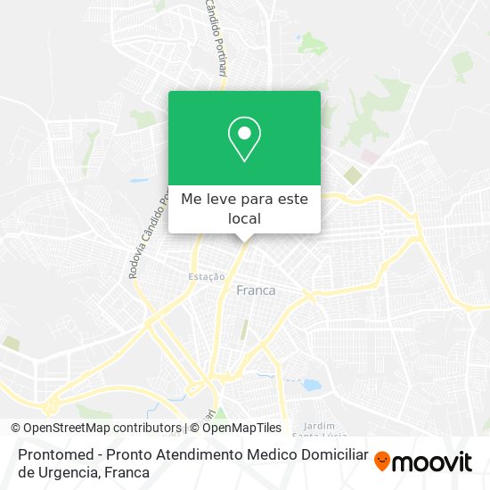 Prontomed - Pronto Atendimento Medico Domiciliar de Urgencia mapa