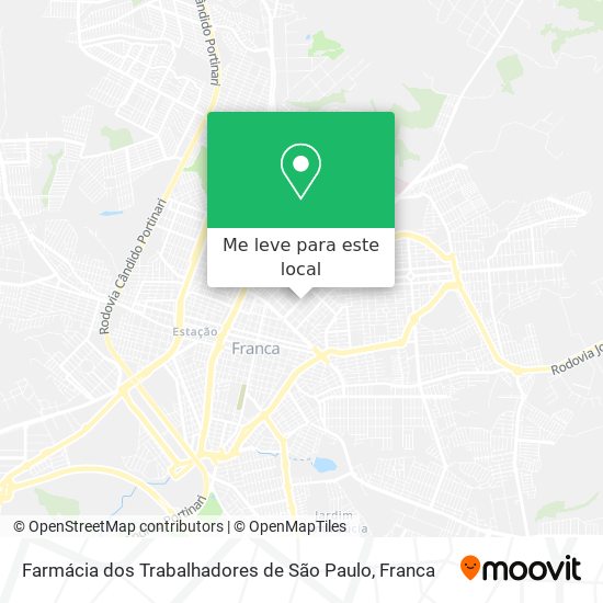 Farmácia dos Trabalhadores de São Paulo mapa