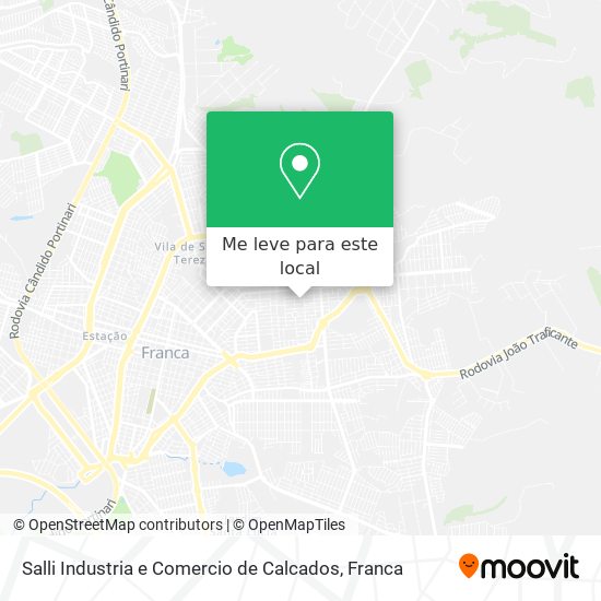 Salli Industria e Comercio de Calcados mapa