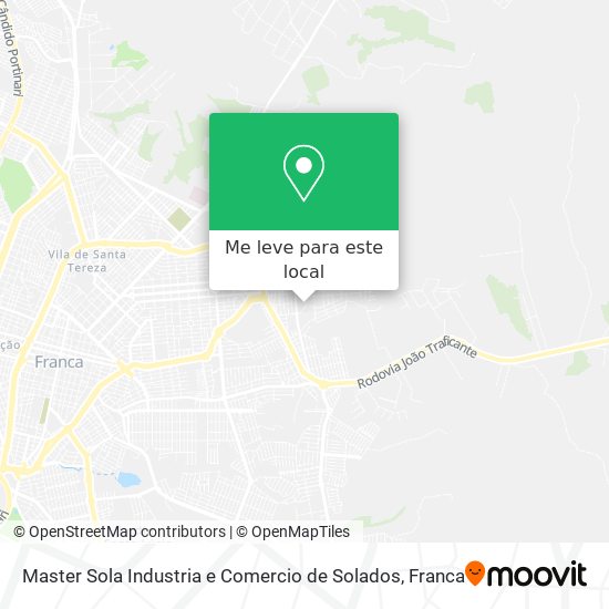 Master Sola Industria e Comercio de Solados mapa