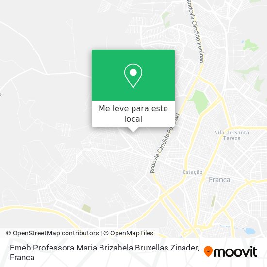 Emeb Professora Maria Brizabela Bruxellas Zinader mapa