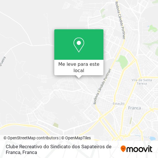 Clube Recreativo do Sindicato dos Sapateiros de Franca mapa