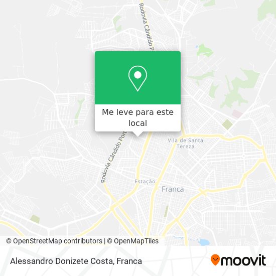 Alessandro Donizete Costa mapa