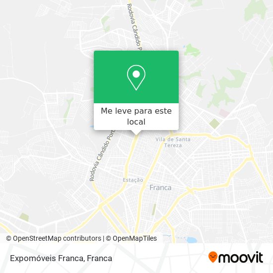 Expomóveis Franca mapa