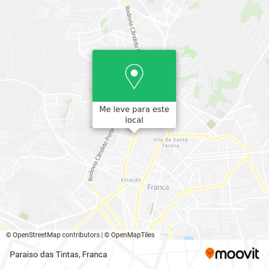 Paraiso das Tintas mapa