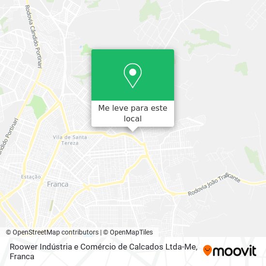 Roower Indústria e Comércio de Calcados Ltda-Me mapa