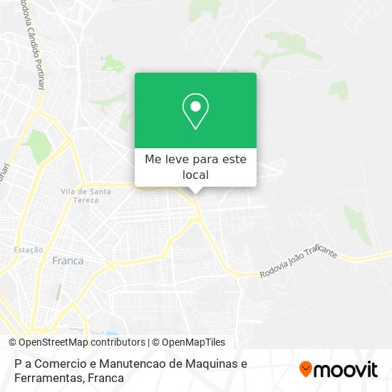 P a Comercio e Manutencao de Maquinas e Ferramentas mapa