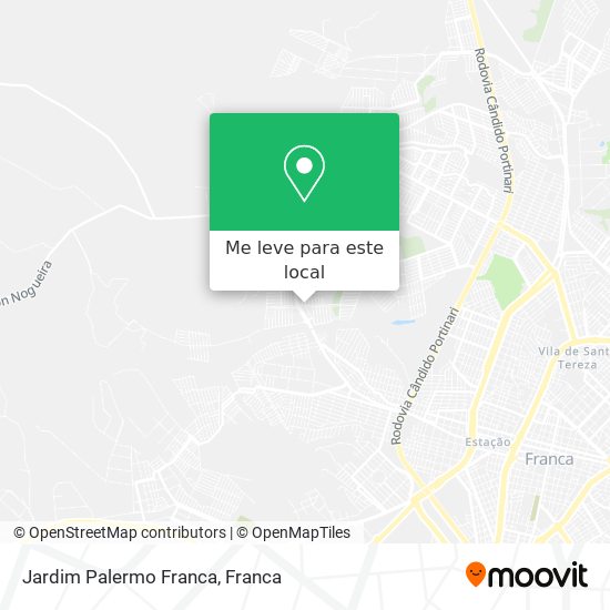 Jardim Palermo Franca mapa