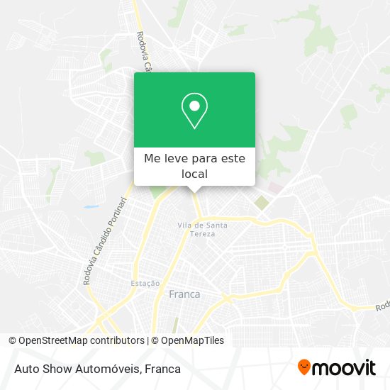 Auto Show Automóveis mapa