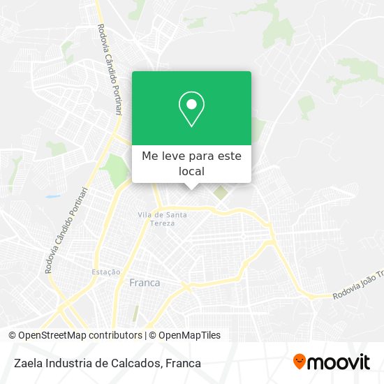 Zaela Industria de Calcados mapa