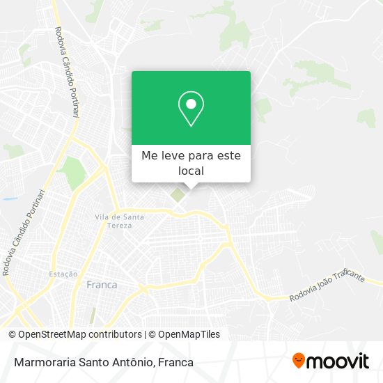 Marmoraria Santo Antônio mapa
