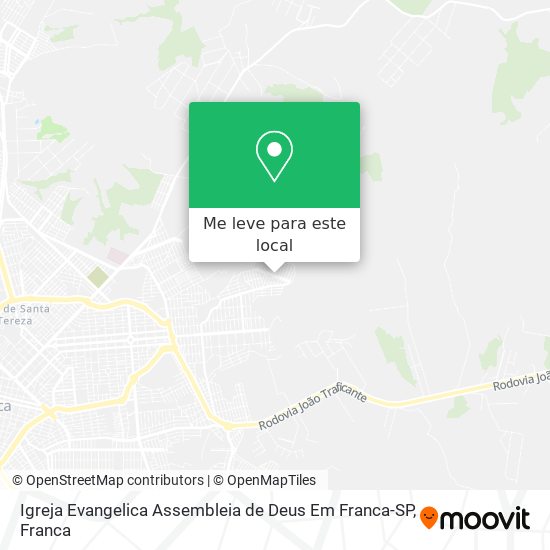 Igreja Evangelica Assembleia de Deus Em Franca-SP mapa