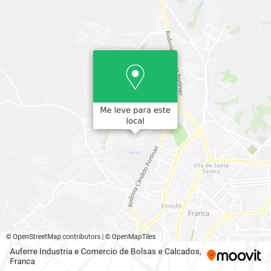Auferre Industria e Comercio de Bolsas e Calcados mapa