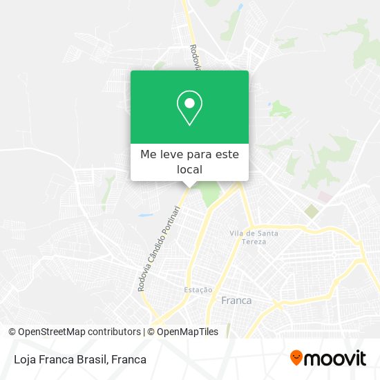 Loja Franca Brasil mapa