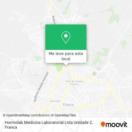 Hormolab Medicina Laboratorial Ltda Unidade 2 mapa